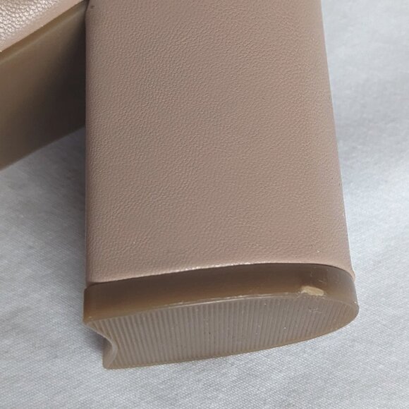 Warner block heel square-toe pump neutral creme brulee size 5.5 GUC Naturalizer - Picture 8 of 15